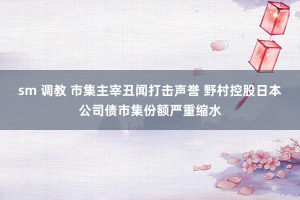 sm 调教 市集主宰丑闻打击声誉 野村控股日本公司债市集份额严重缩水