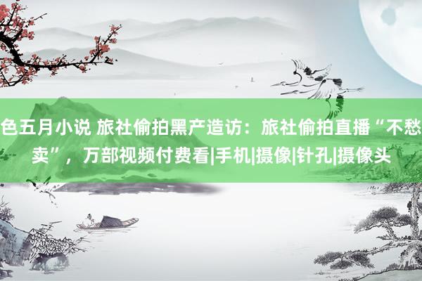 色五月小说 旅社偷拍黑产造访：旅社偷拍直播“不愁卖”，万部视频付费看|手机|摄像|针孔|摄像头