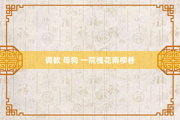 调教 母狗 一院槐花南柳巷