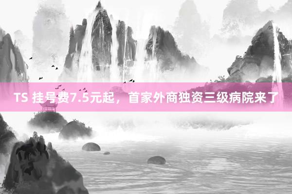 TS 挂号费7.5元起，首家外商独资三级病院来了