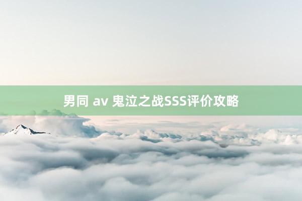 男同 av 鬼泣之战SSS评价攻略